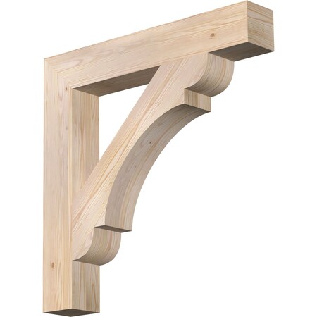 Ekena Millwork Olympic Block Smooth Bracket, Douglas Fir, 5 1/2"W x 36"D x 36"H BKT06X36X36OLY05SDF